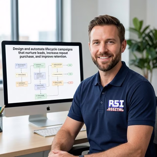 Marketing dashboard and campaign performance charts