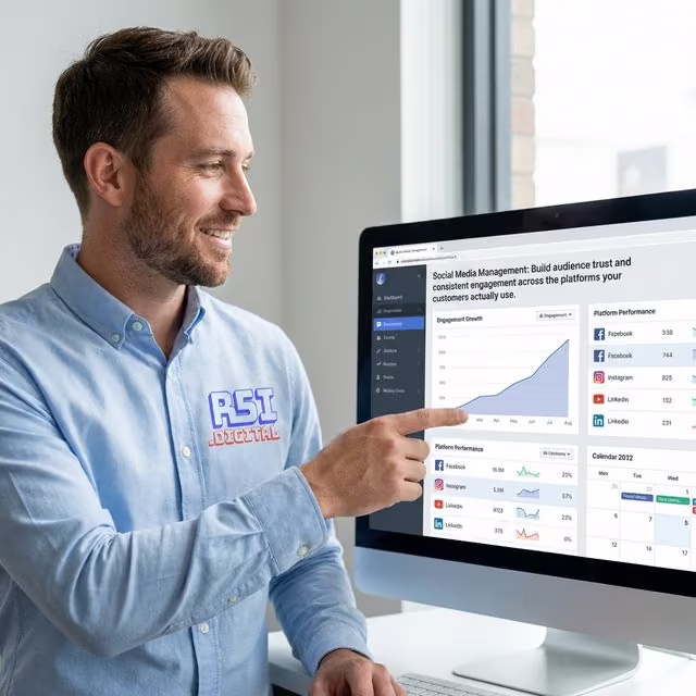 Marketing dashboard and campaign performance charts